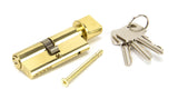 From The Anvil - Lacquered Brass 35/35 Euro Cylinder/Thumbturn | Sku. 91869 | Trade Door Handles.