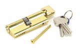 From The Anvil - Lacquered Brass 40/40 Euro Cylinder/Thumbturn | Sku. 91871 | Trade Door Handles.
