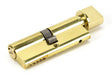 From The Anvil - Lacquered Brass 40/40 Euro Cylinder/Thumbturn | Sku. 91871 | Trade Door Handles.