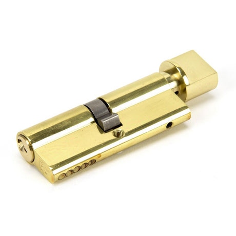 From The Anvil - Lacquered Brass 40/40 Euro Cylinder/Thumbturn | Sku. 91871 | Trade Door Handles.