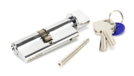 From The Anvil - Polished Chrome 40/40 Euro Cylinder/Thumbturn | Sku. 91872 | Trade Door Handles.