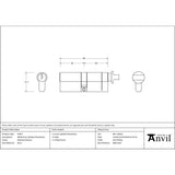 From The Anvil - Polished Chrome 40/40 Euro Cylinder/Thumbturn | Sku. 91872 | Trade Door Handles.
