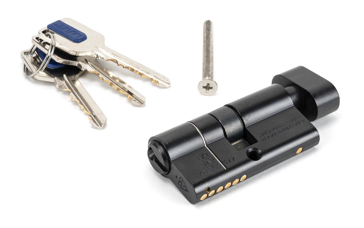 From The Anvil - Black 30/30 6pin Euro Cylinder/Thumbturn KA | Sku. 91873 | Trade Door Handles.
