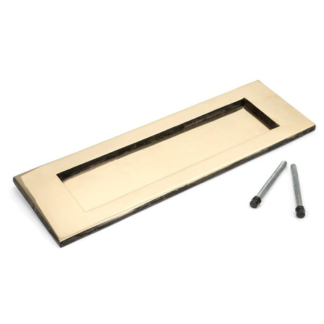 From The Anvil - Aged Brass Large Letter Plate | Sku. 91881 | Trade Door Handles.