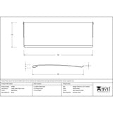 From The Anvil - Aged Brass Large Letter Plate Cover | Sku. 91883 | Trade Door Handles.