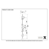From The Anvil - SS 45mm Backset Hook 3 Point Door Lock | Sku. 91889 | Trade Door Handles.