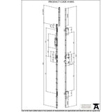 From The Anvil - BZP LH French Lock Kit for 2284mm - No Slave Handle | Sku. 91895 | Trade Door Handles.
