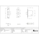 From The Anvil - SS 3" 5 Lever BS Deadlock KA | Sku. 91902 | Trade Door Handles.