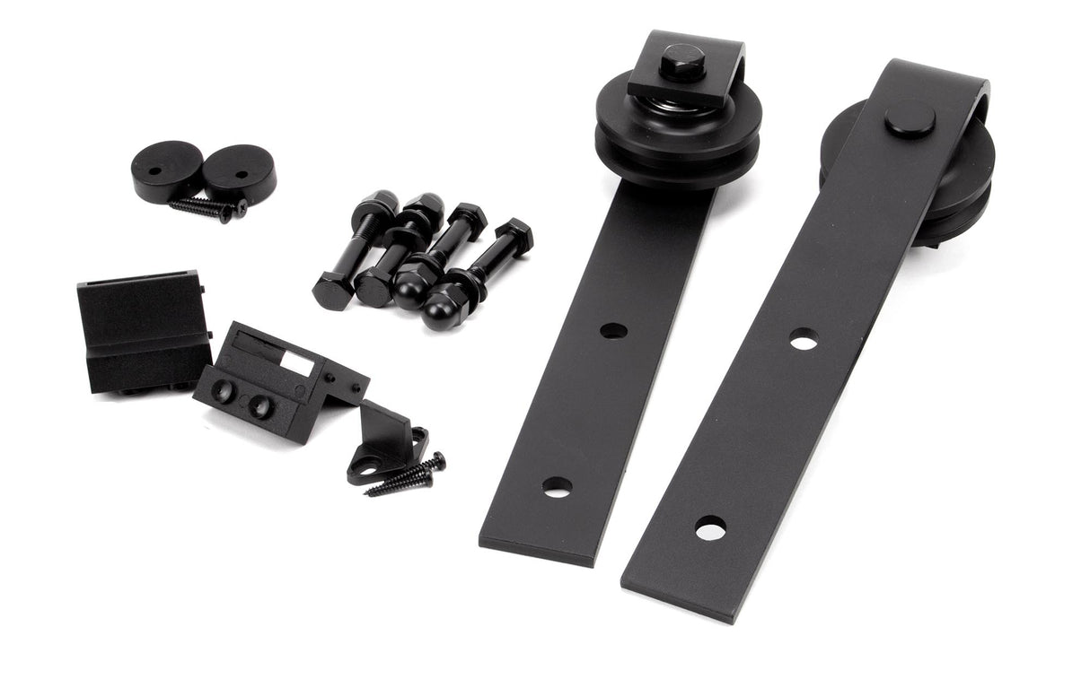 From The Anvil - Black Door Hanging Set for Sliding Door Kit | Sku. 91907 | Trade Door Handles.