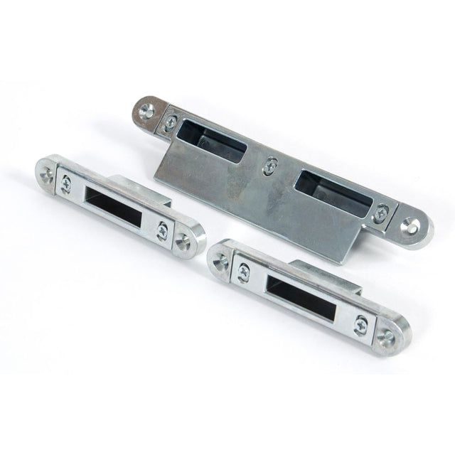 From The Anvil - Bright Zinc Plated Espag Keep Set - 57mm Door | Sku. 91910 | Trade Door Handles.