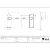 From The Anvil - Polished Bronze Reeded Lever Latch Set | Sku. 91914 | Trade Door Handles.