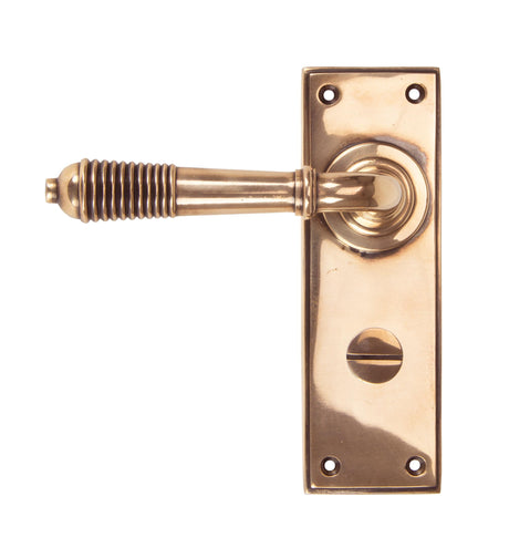 From The Anvil - Polished Bronze Reeded Lever Bathroom Set | Sku. 91915 | Trade Door Handles.