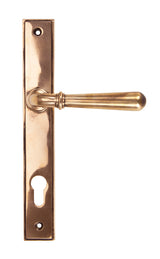 From The Anvil - Polished Bronze Newbury Slimline Lever Espag. Lock | Sku. 91918 | Trade Door Handles.