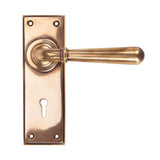 From The Anvil - Polished Bronze Newbury Lever Lock Set | Sku. 91919 | Trade Door Handles.