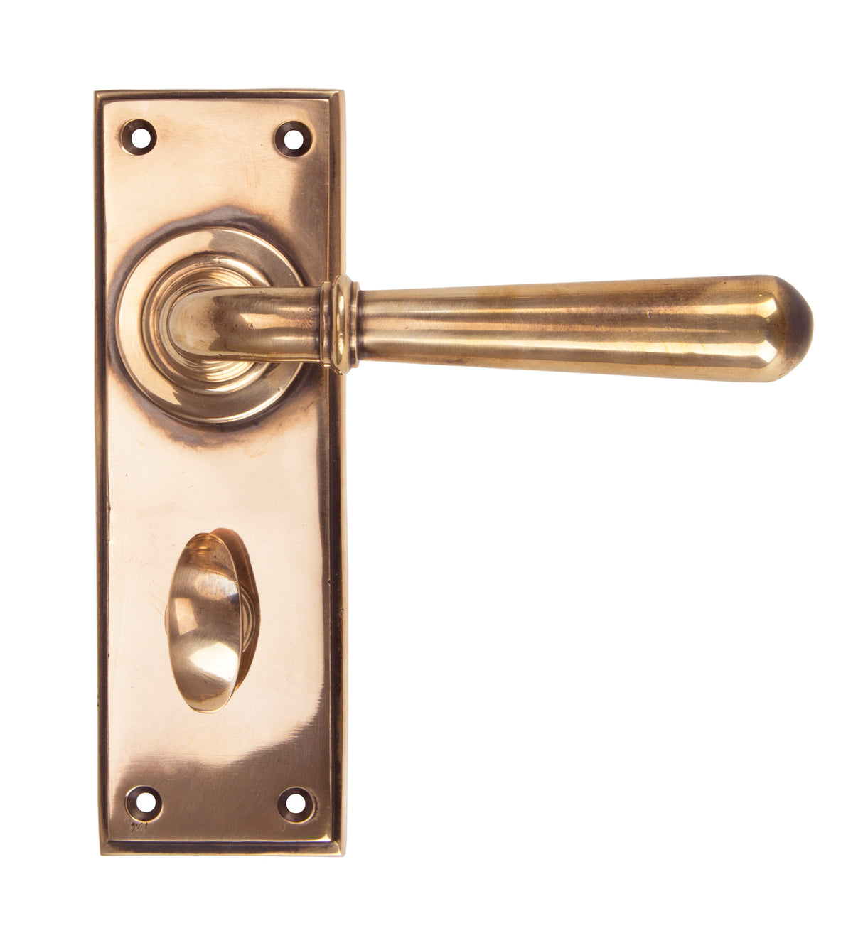 From The Anvil - Polished Bronze Newbury Lever Bathroom Set | Sku. 91921 | Trade Door Handles.