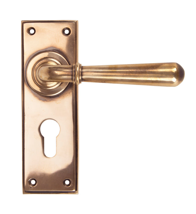 From The Anvil - Polished Bronze Newbury Lever Euro Lock Set | Sku. 91922 | Trade Door Handles.