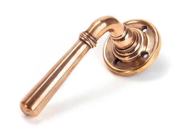 From The Anvil - Polished Bronze Newbury Lever on Rose Set | Sku. 91923 | Trade Door Handles.