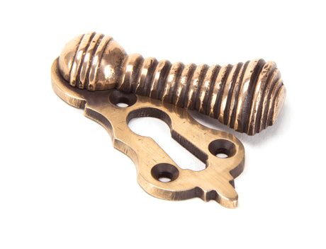From The Anvil - Polished Bronze Beehive Escutcheon | Sku. 91929 | Trade Door Handles.
