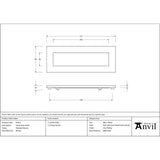 From The Anvil - Polished Bronze Small Letter Plate | Sku. 91931 | Trade Door Handles.