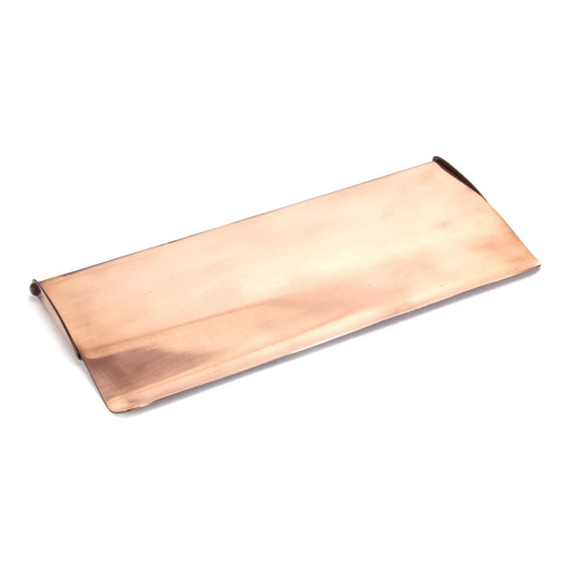 From The Anvil - Polished Bronze Small Letter Plate Cover | Sku. 91933 | Trade Door Handles.
