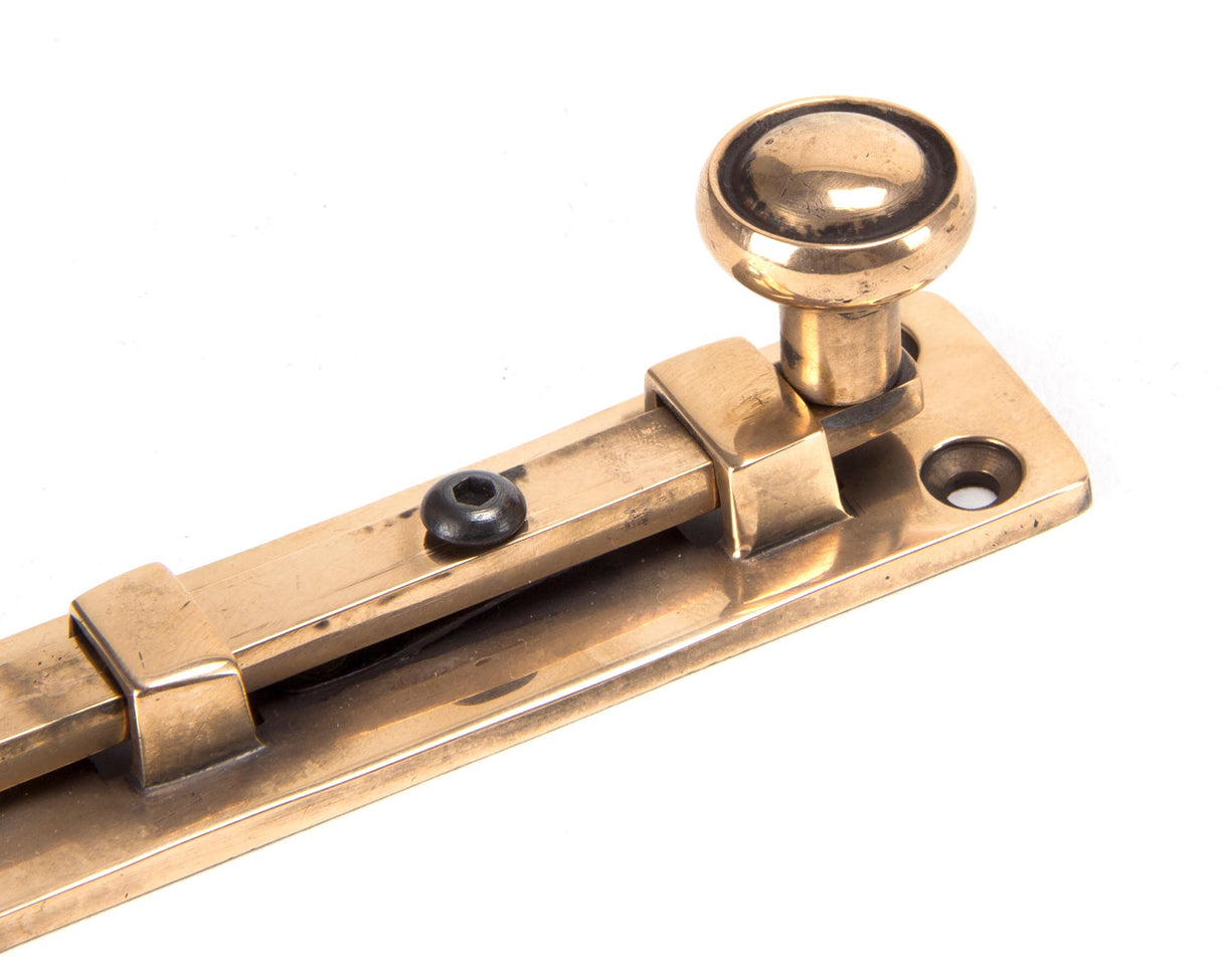 From The Anvil - Polished Bronze 4" Universal Bolt | Sku. 91935 | Trade Door Handles.