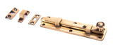 From The Anvil - Polished Bronze 6" Universal Bolt | Sku. 91936 | Trade Door Handles.