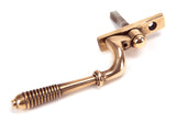 From The Anvil - Polished Bronze Reeded Espag - RH | Sku. 91943 | Trade Door Handles.