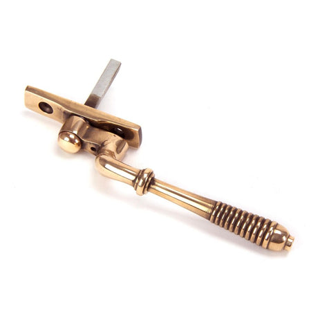 From The Anvil - Polished Bronze Reeded Espag - RH | Sku. 91943 | Trade Door Handles.