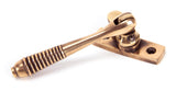 From The Anvil - Polished Bronze Locking Reeded Fastener | Sku. 91944 | Trade Door Handles.