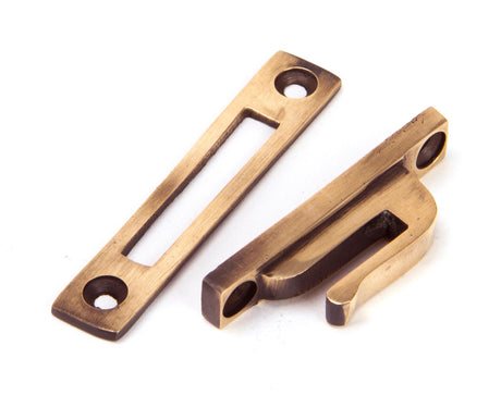 From The Anvil - Polished Bronze Locking Reeded Fastener | Sku. 91944 | Trade Door Handles.