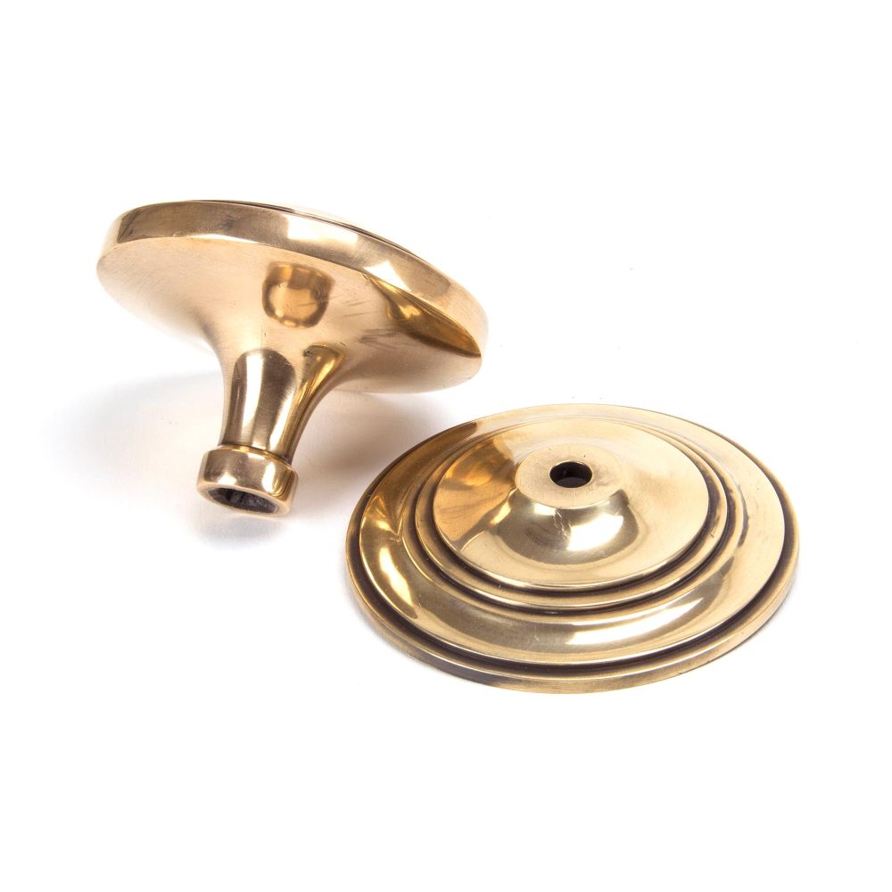 From The Anvil - Polished Bronze Art Deco Centre Door Knob | Sku. 91946 | Trade Door Handles.