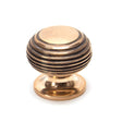 From The Anvil - Polished Bronze Beehive Cabinet Knob 30mm | Sku. 91948 | Trade Door Handles.
