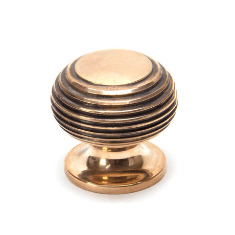 From The Anvil - Polished Bronze Beehive Cabinet Knob 30mm | Sku. 91948 | Trade Door Handles.