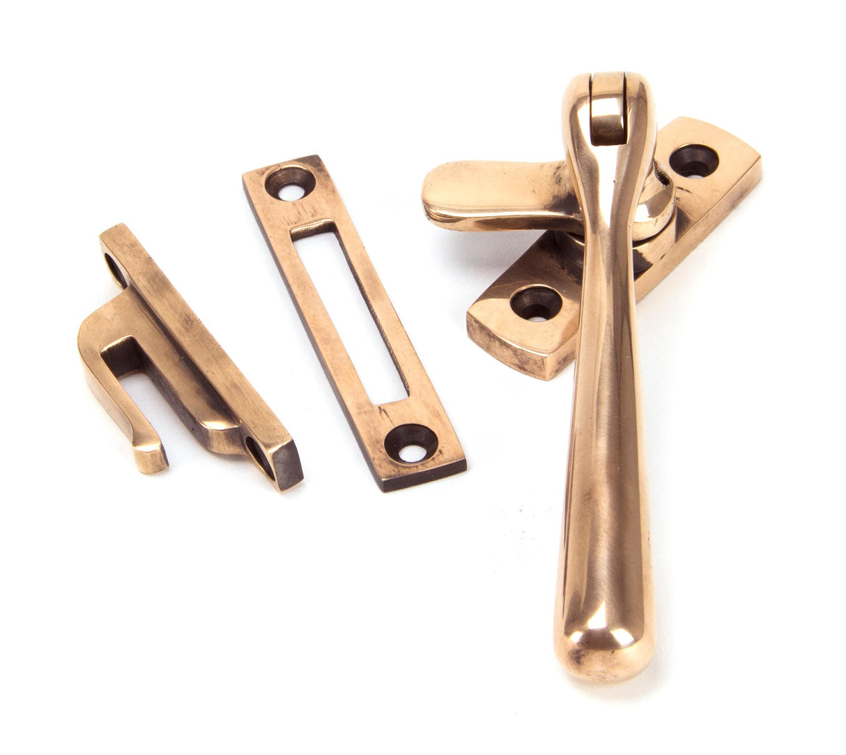 From The Anvil - Polished Bronze Locking Newbury Fastener | Sku. 91951 | Trade Door Handles.