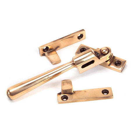 From The Anvil - Polished Bronze Night-Vent Locking Newbury Fastener | Sku. 91952 | Trade Door Handles.