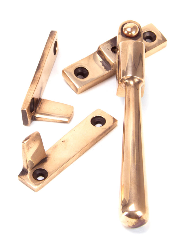 From The Anvil - Polished Bronze Night-Vent Locking Newbury Fastener | Sku. 91952 | Trade Door Handles.