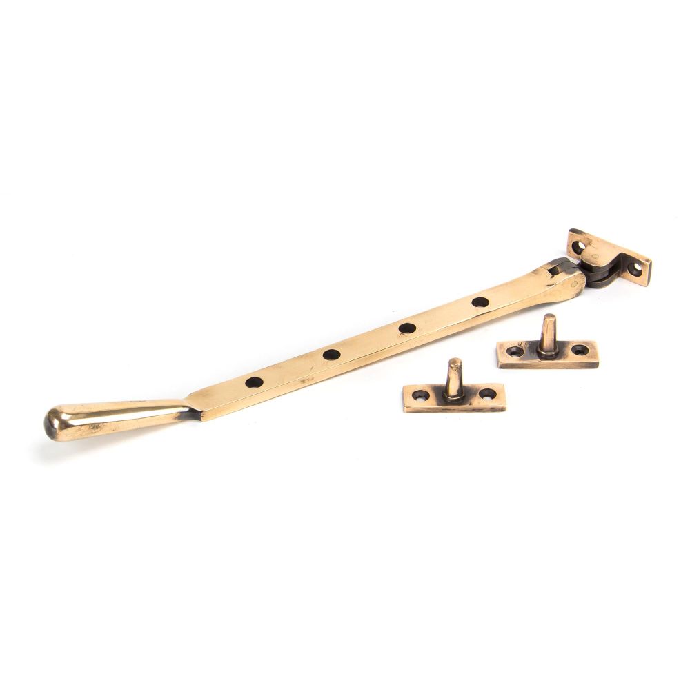 From The Anvil - Polished Bronze 10" Newbury Stay | Sku. 91956 | Trade Door Handles.