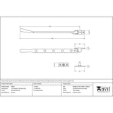 From The Anvil - Polished Bronze 12" Newbury Stay | Sku. 91957 | Trade Door Handles.