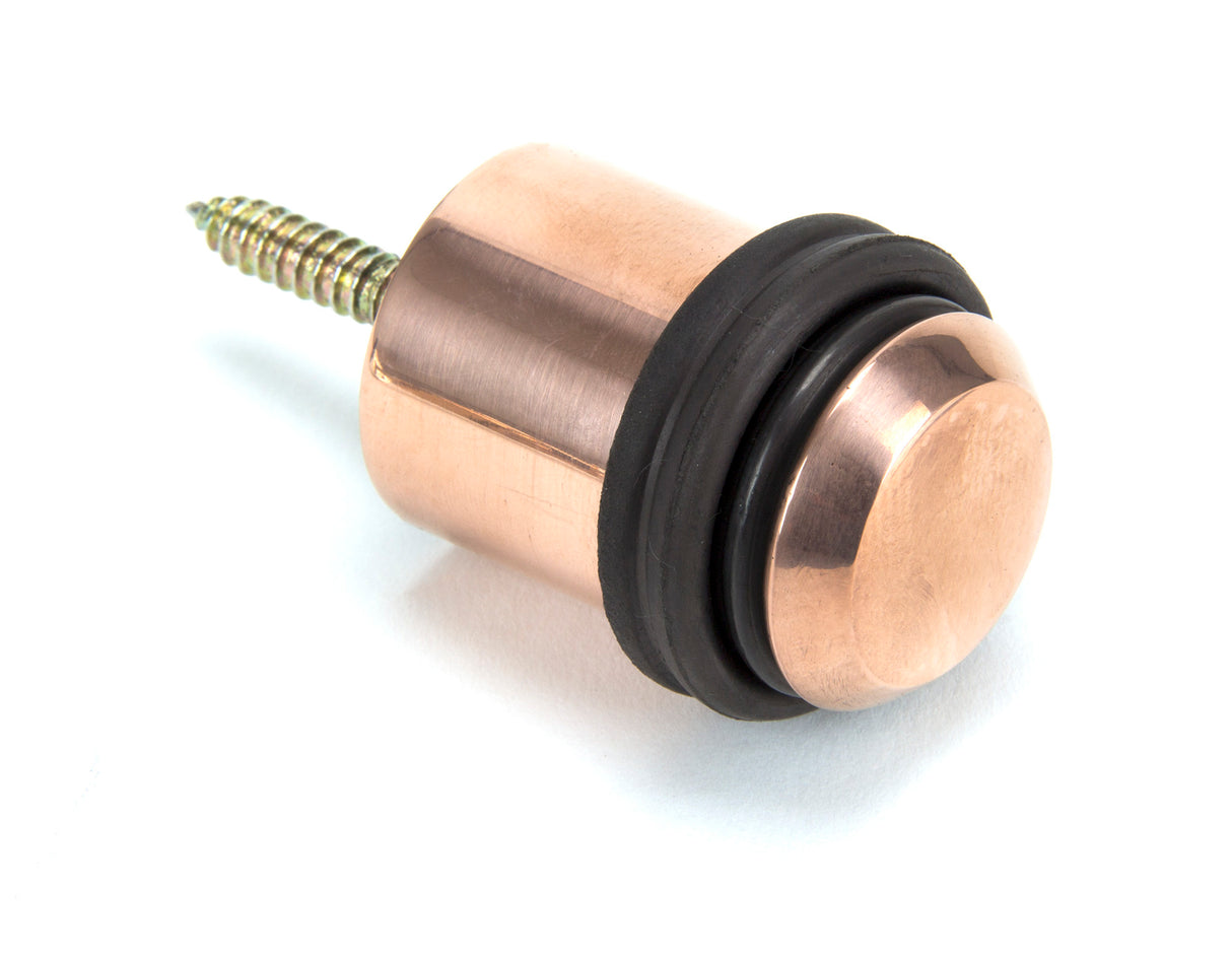 From The Anvil - Polished Bronze Floor Mounted Door Stop | Sku. 91959 | Trade Door Handles.