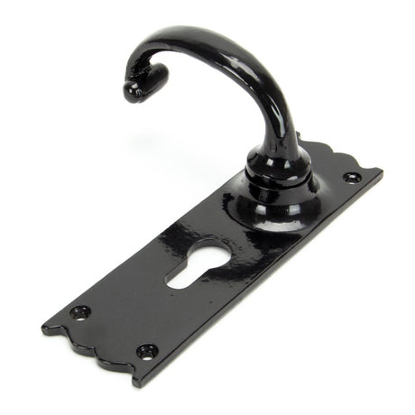 From The Anvil - Black Cottage Lever Euro Lock Set | Sku. 91966 | Trade Door Handles.