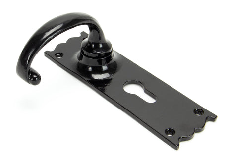 From The Anvil - Black Cottage Lever Euro Lock Set | Sku. 91966 | Trade Door Handles.