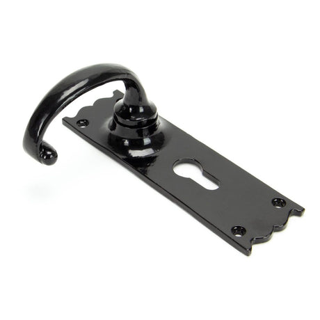 From The Anvil - Black Cottage Lever Euro Lock Set | Sku. 91966 | Trade Door Handles.