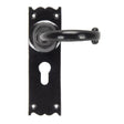 From The Anvil - Black Cottage Lever Euro Lock Set | Sku. 91966 | Trade Door Handles.