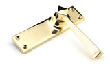 From The Anvil - Polished Brass Straight Lever Latch Set | Sku. 91968 | Trade Door Handles.