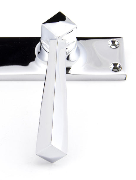 From The Anvil - Polished Chrome Straight Lever Latch Set | Sku. 91969 | Trade Door Handles.