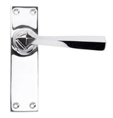 From The Anvil - Polished Chrome Straight Lever Latch Set | Sku. 91969 | Trade Door Handles.