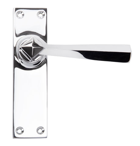 From The Anvil - Polished Chrome Straight Lever Latch Set | Sku. 91969 | Trade Door Handles.