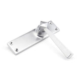 From The Anvil - Satin Chrome Straight Lever Latch Set | Sku. 91970 | Trade Door Handles.