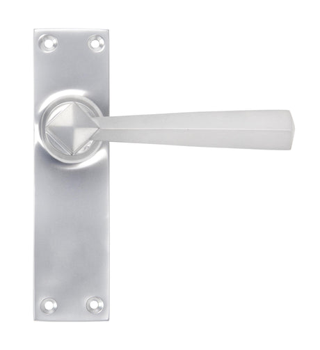 From The Anvil - Satin Chrome Straight Lever Latch Set | Sku. 91970 | Trade Door Handles.