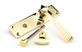 From The Anvil - Polished Brass Straight Lever Bathroom Set | Sku. 91971 | Trade Door Handles.